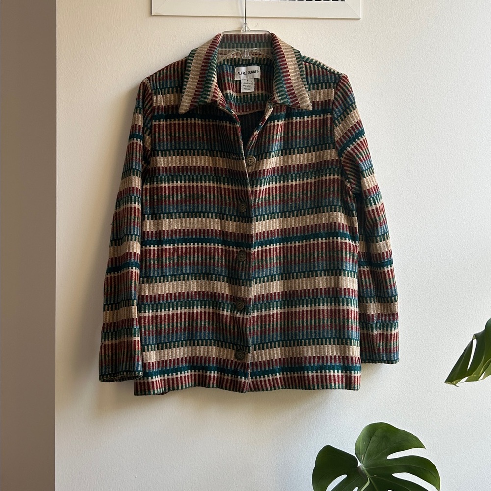Alfred Dunner Stripe Print Jacket